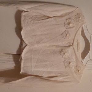 White cardigan
